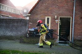 Brand bij aanbouw woning in Hilversum