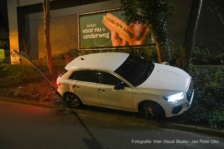 Automobilist aangehouden na eenzijdig ongeval