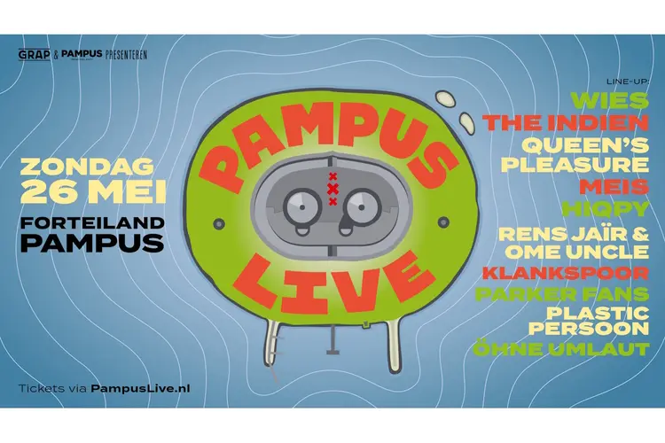 Pampus Live: hét muziekfestival op Amsterdams Werelderfgoed is terug!