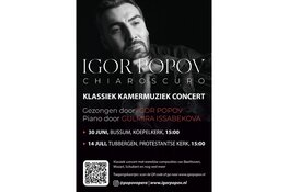 Operazanger Igor Popov brengt betoverend concert ‘Chiaroscuro’ in Bussum