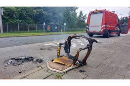 Stoel in brand op aanhanger (Hilversum)
