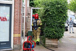 Korte woningbrand aan Laarderweg in Bussum