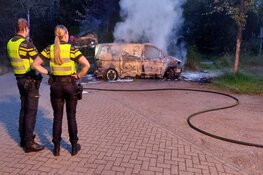 Bestelbus in brand in Hilversum
