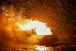Brand op woonboot in Naarden