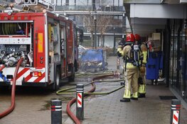 Containerbrand bij wooncentrum in Naarden