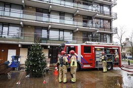Containerbrand bij wooncentrum in Naarden