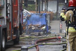 Containerbrand bij wooncentrum in Naarden