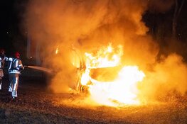 Busje van pakketbezorger uitgebrand in Stadspark Huizen