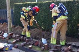 Klein gaslek tijdens graafwerkzaamheden in Laren