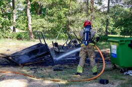 Twee golfkarren volledig uitgebrand bij de Golfclub in Eemnes
