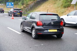 Eenzijdig ongeval wordt gevolgd door kopstaartbotsing op A27