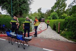 Zeer grote brand in schuur achter woning in Kortenhoef