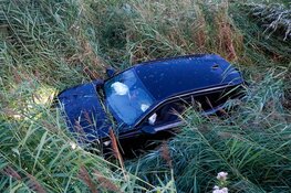 Automobiliste onder invloed raakt van de weg bij Muiderberg