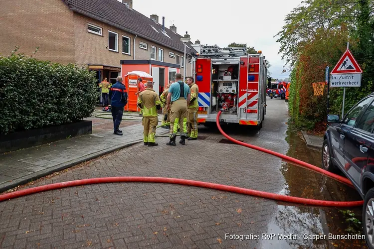 Brand uitgebroken in klushuis Naarden