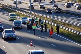 Motorrijder gewond bij ongeluk op de A1 bij Muiderberg