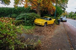 Auto belandt in voortuin van woning