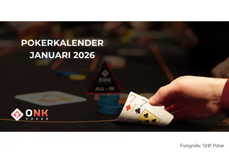 Pokerkalender van de maand januari bij ONK Poker