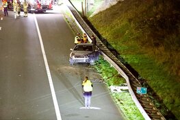 Ongeluk met meerdere voertuigen op de A1 bij Muiderberg
