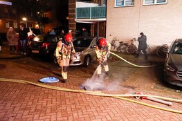 Brand in trappenhuis van appartementencomplex aan de Graaf Floris in Huizen