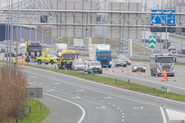 Gewapende overval op vrachtwagen op de A1 bij Muiden
