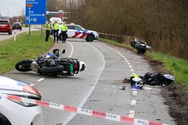 Motorrijder zwaargewond na val op parallelweg langs N236 bij Ankeveen
