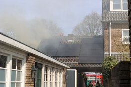 Fikse brand in aanbouw van woning in Bussum