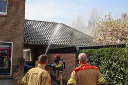 Fikse brand in aanbouw van woning in Bussum