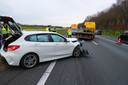 Botsing tussen twee auto’s op de A27 bij Blaricum