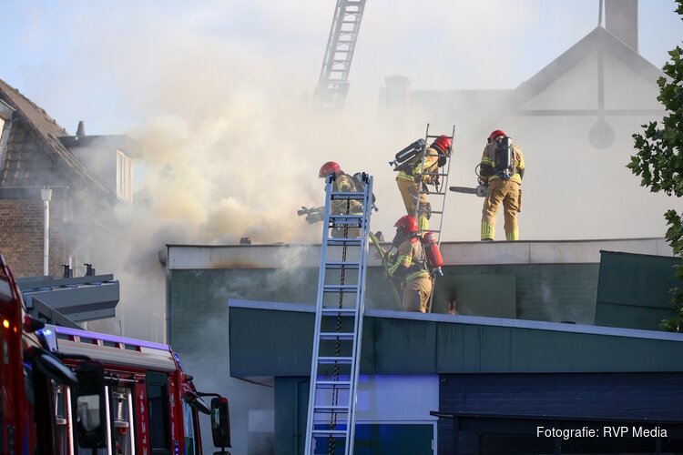 Grote brand in Supermarkt Hilversum