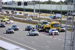 A1 deels afgesloten na ongeval met meerdere voertuigen