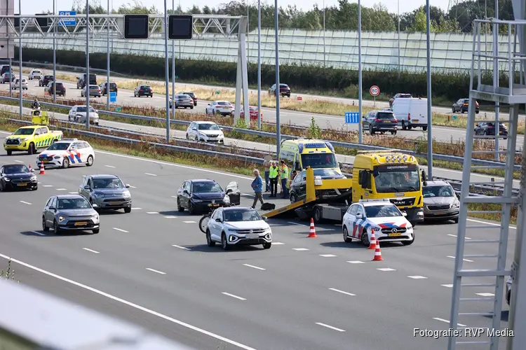 A1 deels afgesloten na ongeval met meerdere voertuigen