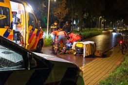 Fietser ernstig gewond na frontale botsing in Huizen