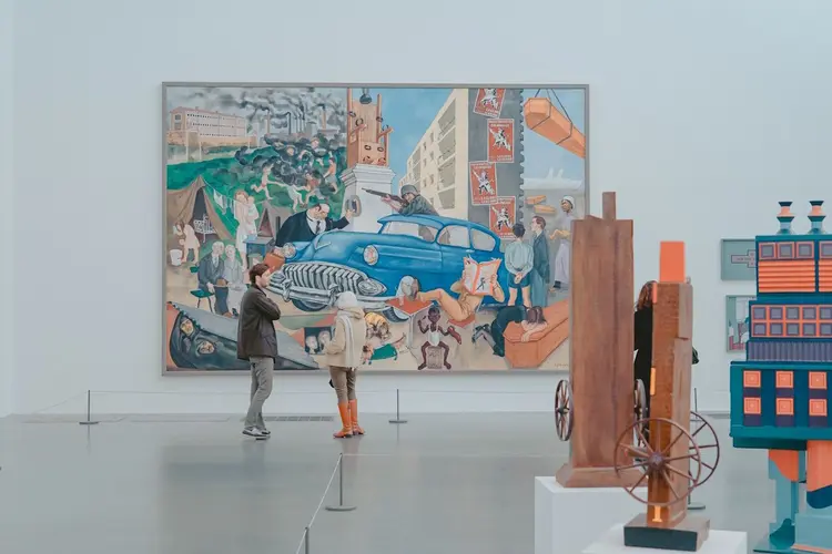 Pop art schilderij aan de muur: kunst met een knipoog