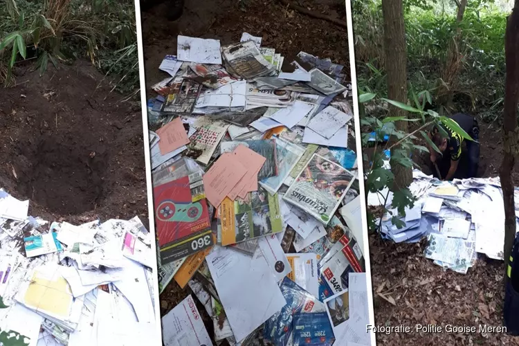 Postbedrijf weet wie maandenlang duizenden brieven dumpte in Larens bos
