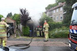 Schuurtje in brand in Hilversum