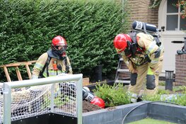 Gaslekkage na graafwerkzaamheden in tuin Bussum