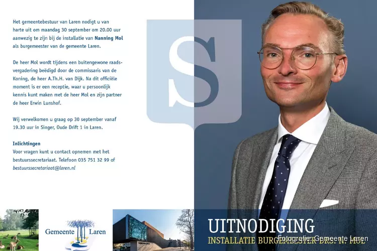 Uitnodiging installatie Nanning Mol