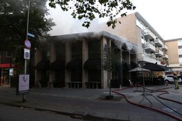 Grote brand in restaurant Bussum