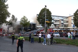 Grote brand in restaurant Bussum