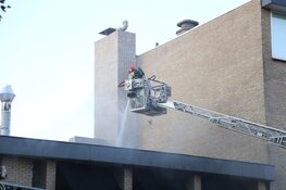 Grote brand in restaurant Bussum