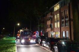 Brand in parkeergarage flatgebouw