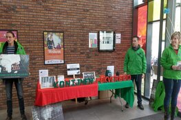 Demonstratie tegen konijnenvlees in Hilversum