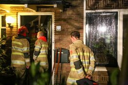 Water komt via de gevel naar beneden in Laren