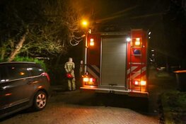Water komt via de gevel naar beneden in Laren