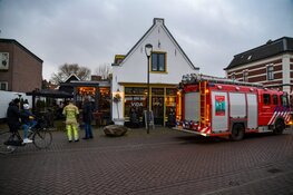 Brandje op terras wijnbar