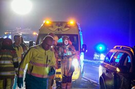 Veel schade en gewonde bij botsing Kortenhoef