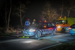 Veel schade en gewonde bij botsing Kortenhoef