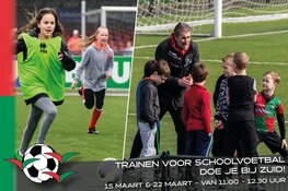 Ook dit jaar trainen voor schoolvoetbal bij de Zuidvogels!
