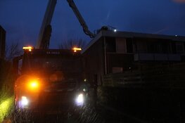 Dak deels kapot gewaaid