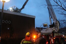 Dak deels kapot gewaaid